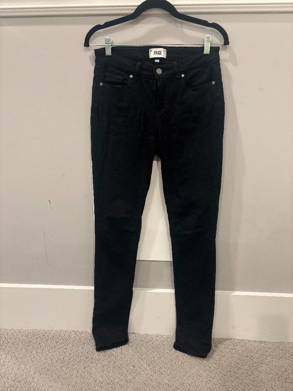 PAIGE Women's Black Skinny Jeans Size 29